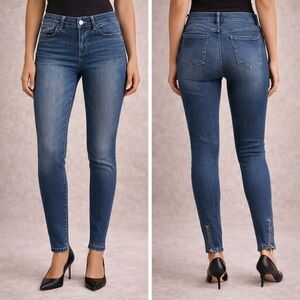 White House Black Market Dark Blue Skinny Jeans
